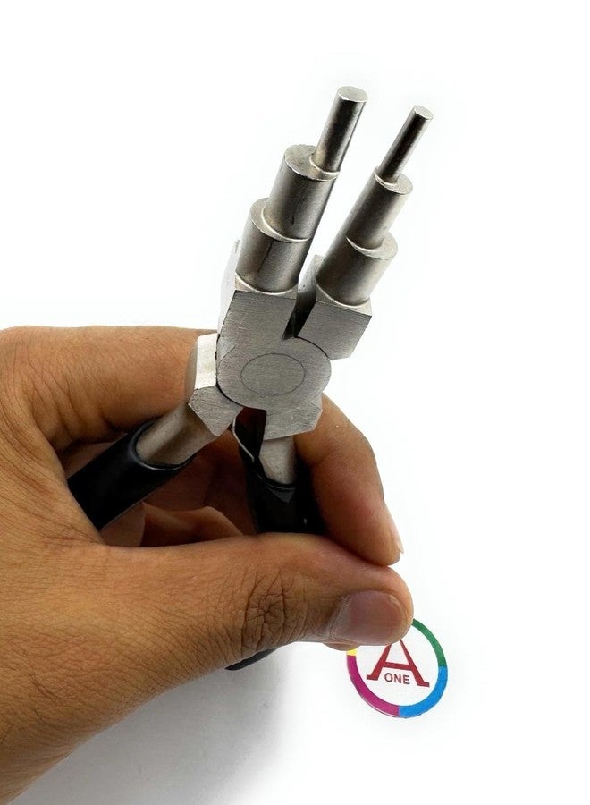 أون كماشة تشكيل حلقات الأسلاك الفولاذية الثقيلة من Aone، 6 في 1، مقاس 3-10 مم، متعددة الاستخدامات لتشكيل حلقات الأسلاك، وحلقات التثبيت، وحلقات الوصل، والخطافات، وصناعة المجوهرات بالخرز، وصناعة النماذج، والأعمال اليدوية والهوايات - Image 2